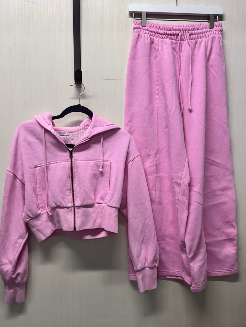 Zara Bubblegum Pink Sweatshirt Set